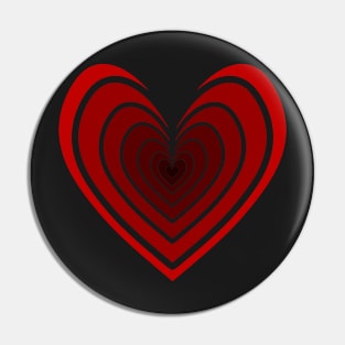 Rosy Heart (Red) Pin