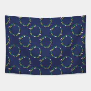 Christmas wreath pattern Tapestry