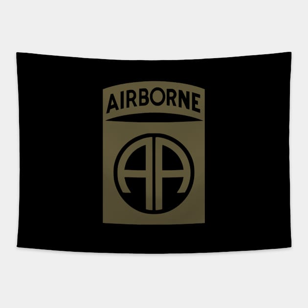 82nd Airborne Patch (subdued) Tapestry by Firemission45