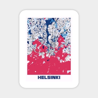 Helsinki - Finland MilkTea City Map Magnet