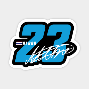 Alex Albon 23 Signature Number Magnet