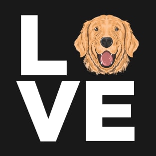 Love Golden Retriever T-Shirt