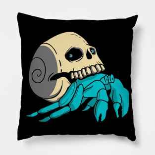 Skull Hermit Crab Pillow