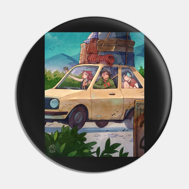 Stuffed Car Pin by SimzArt