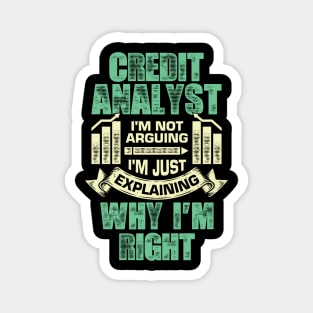 Funny Credit Analyst Gift Magnet