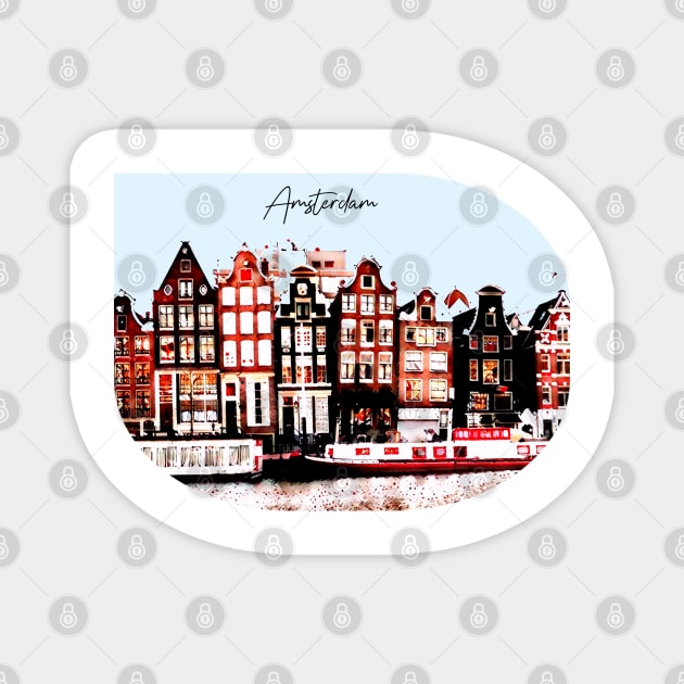 Amsterdam Magnet by Print&fun