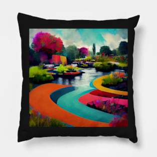 psychedelic river Pillow