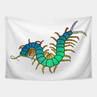 Sea-Green Centipede Tapestry