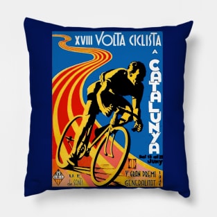 Volta Ciclista Cataluna Tour de France Print Pillow