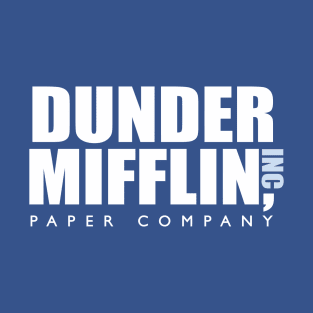 Dunder Miffin Paper Company Blue T-Shirt