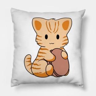 Orange Tabby Cat Macaron Pillow