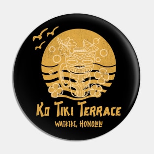 Ko Tiki Terrace , Honolulu - Waikiki Tiki Bar Retro Lounge Hawaiin Vintage Collection Pin