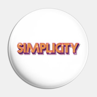 SIMPLICITY Pin