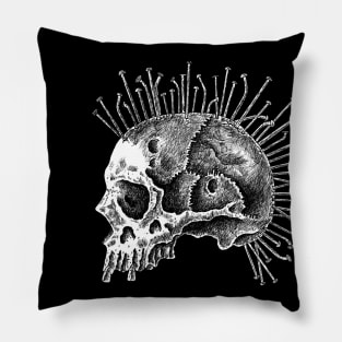 skull punk Pillow