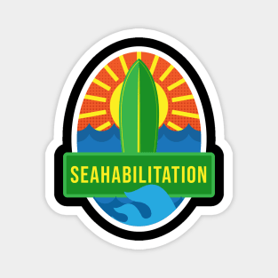 'Seahabilitation' Ocean Conservation Shirt Magnet