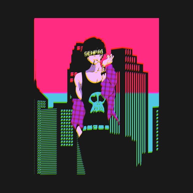 Vaporwave Sad Anime Boy Senpai Eboy Egirl Gift by Alex21