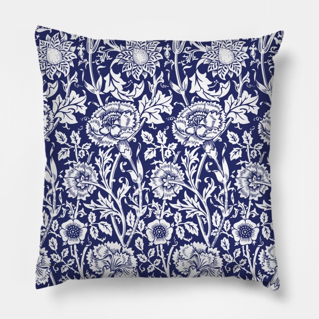 William Morris Floral Pattern Pillow by Eclectic At Heart