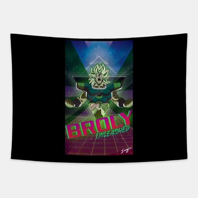 Broly Unleashed Tapestry by invazive