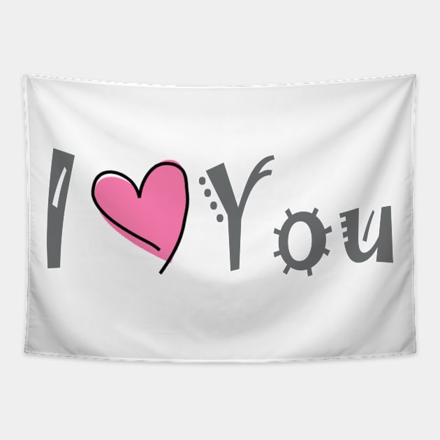 I Love You Tapestry by VersatileCreations2019