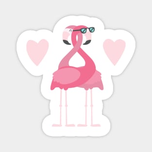 Flamingo love Magnet
