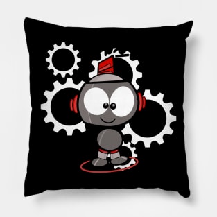 Robot Woot Woot Pillow