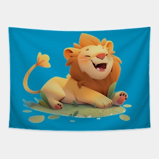 Lionhearted Cuteness Tapestry