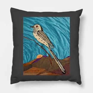 Robot Scissortail Flycatcher Pillow