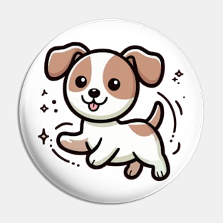 Jack Russell Terrier puppy spinning Pin