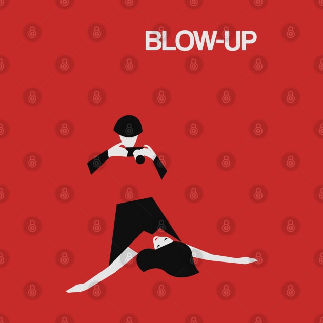 Blow Up fan art minimal cinema design poster Michelangelo Antonioni by Rozbud