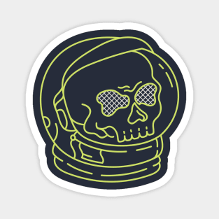 Astronaut Skull of Space Magnet