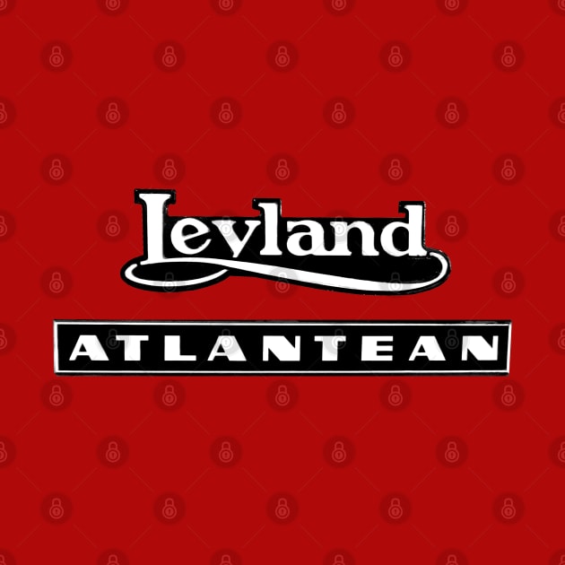 Vintage Leyland Atlantean double decker bus emblem by soitwouldseem