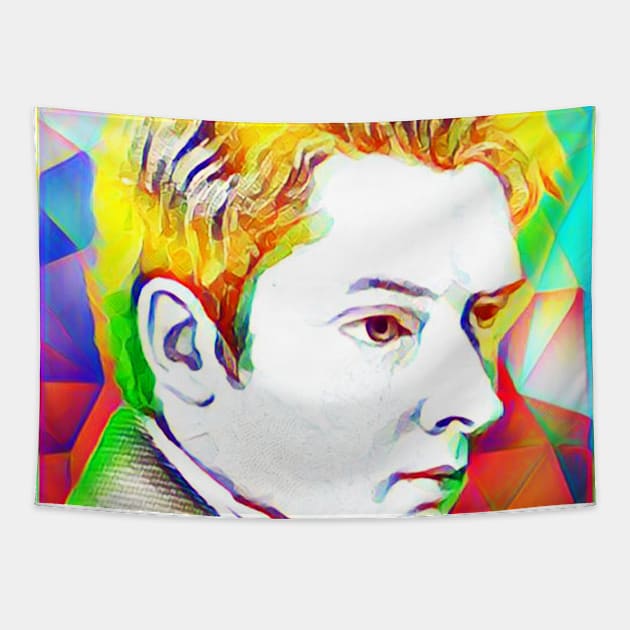 William Hazlitt Colourful Portrait | William Hazlitt Artwork 11 Tapestry by JustLit