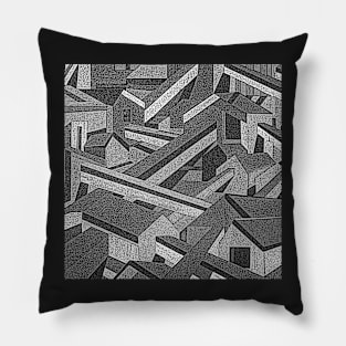 port kembla b/w detail Pillow