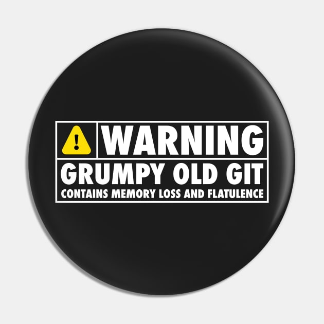 Grumpy Old Git Pin by The Gift Hub