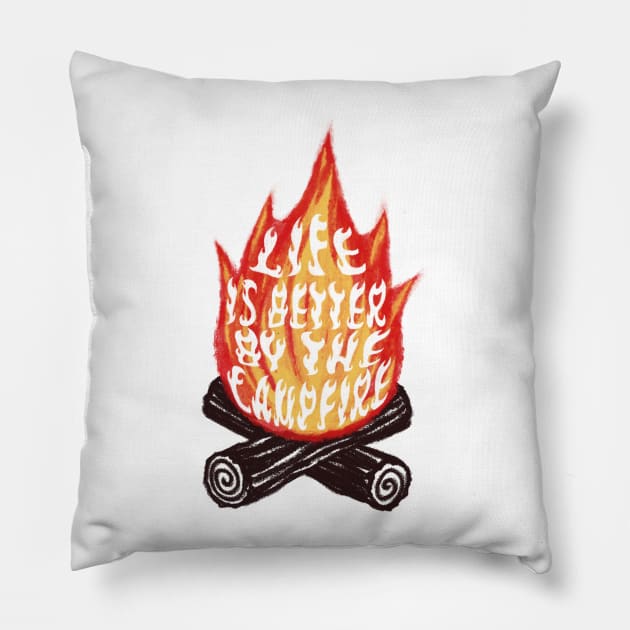 Campfire Pillow by Laura_Nagel
