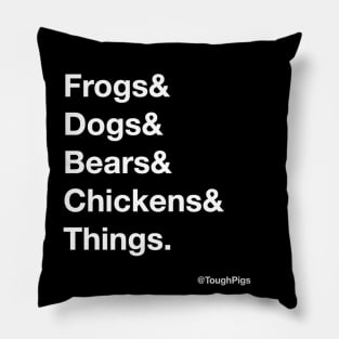 Frogs & Dogs & Bears Pillow
