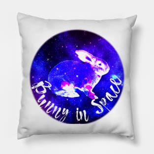 Bunny in space Pillow