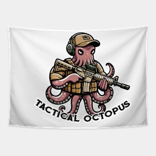 Tactical Octopus Adventure Tee: Where Intelligence Meets Style Tapestry