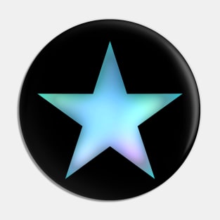 Star - Azur - blue Pin