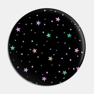 Colorful Stars Pattern Pin