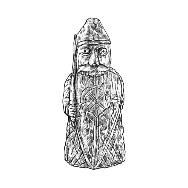 Legendary Berserker Battle: Lewis Chessmen Unleashed by Holymayo Tee