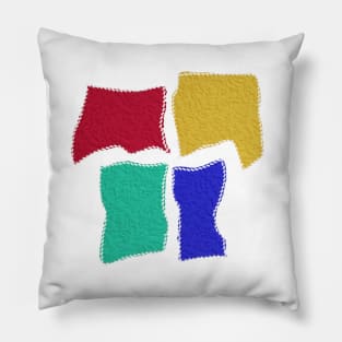 Four Stitch Colors Pillow