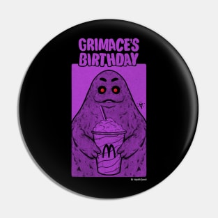 Evil Grimace color Pin