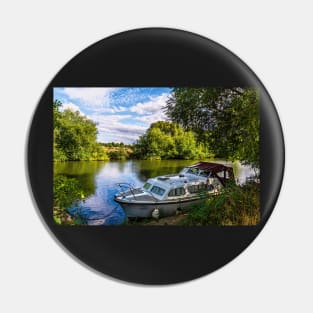 A Shady Mooring on the Thames Pin