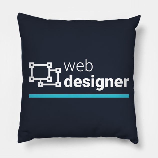 Web Designer Pillow by codewearIO