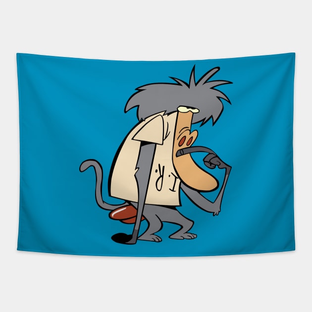 I R Baboon Tapestry by procrastitron4000