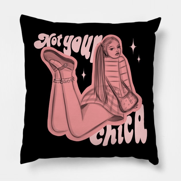 Not your chica Pillow by micase