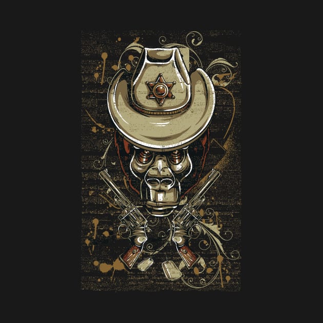 ape sheriff by positivedesigners