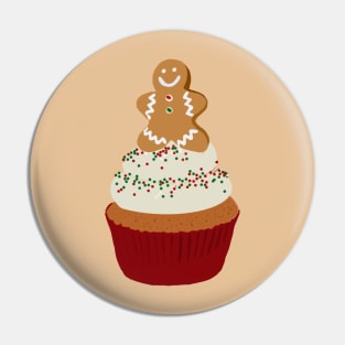 Christmas Cupcke Pin