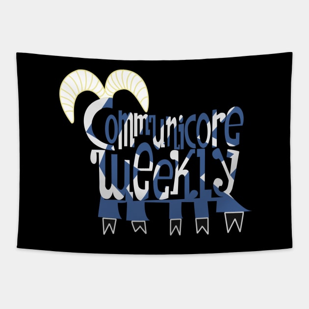 Communicore Weekly Five Legged Goat Logo Tapestry by communicoreweekly